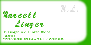 marcell linzer business card